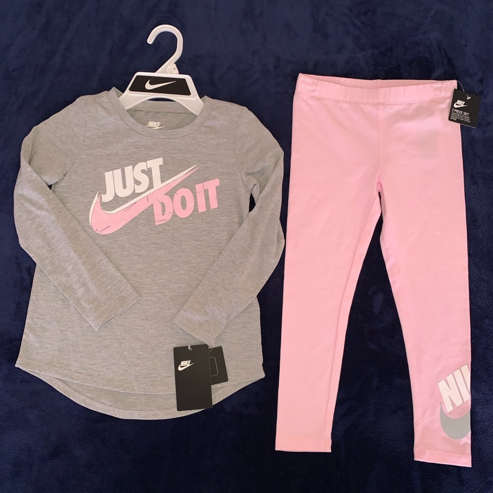 Nike Gray and Pink Just Do It Outfit